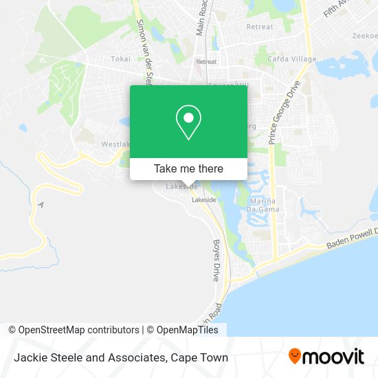 How to get to Jackie Steele and Associates in Simon Town by train?
