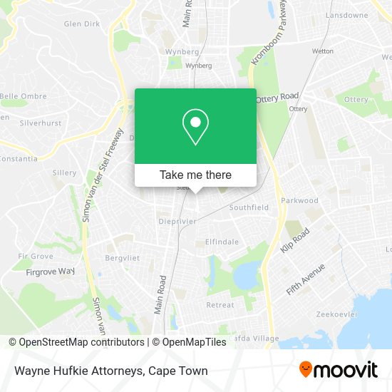 How to get to Wayne Hufkie Attorneys in Wynberg by train or bus?