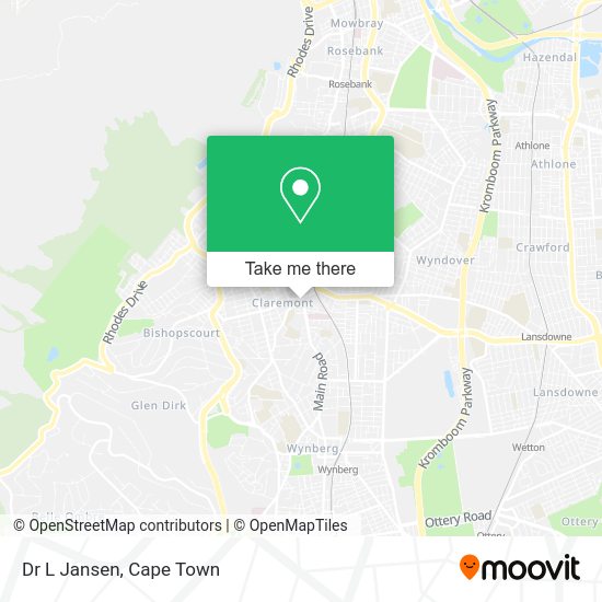 How to get to Dr L Jansen in Wynberg by train or bus?