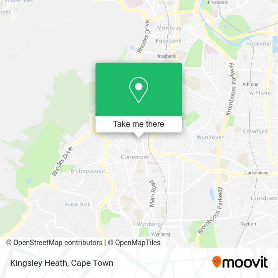 How to get to Kingsley Heath in Wynberg by train or bus?