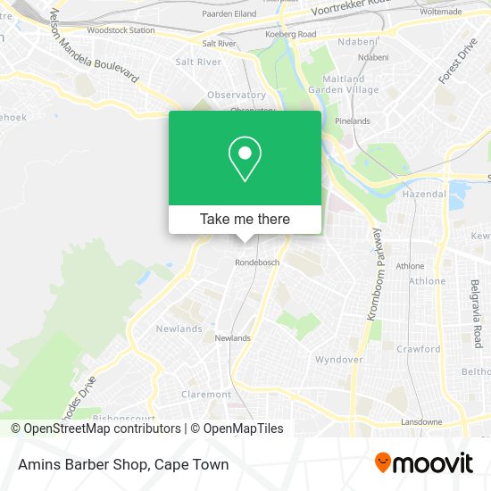 How to get to Amins Barber Shop in Wynberg by train or bus?