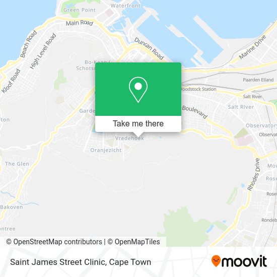 How to get to Saint James Street Clinic in Goodwood by bus or train?