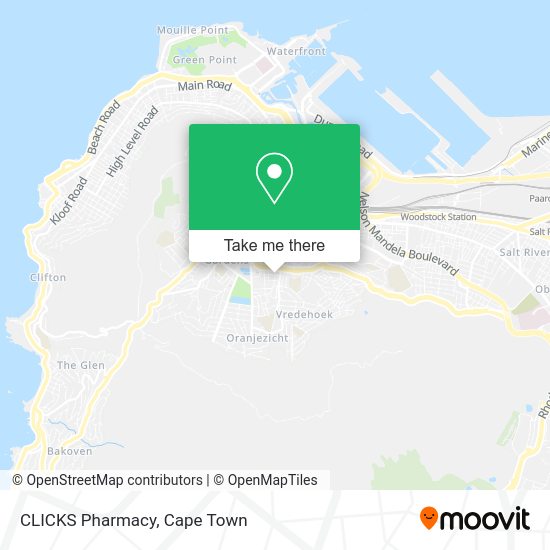 How to get to CLICKS Pharmacy in Goodwood by train or bus?