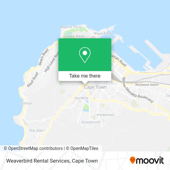 How to get to Weaverbird Rental Services in Goodwood by train or bus?