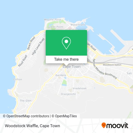 How to get to Woodstock Waffle in Goodwood by bus or train?