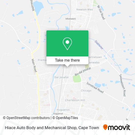 How to get to Hiace Auto Body and Mechanical Shop in Paarl by train?