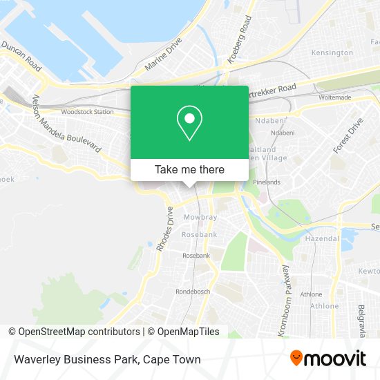 How to get to Waverley Business Park in Goodwood by bus or train?