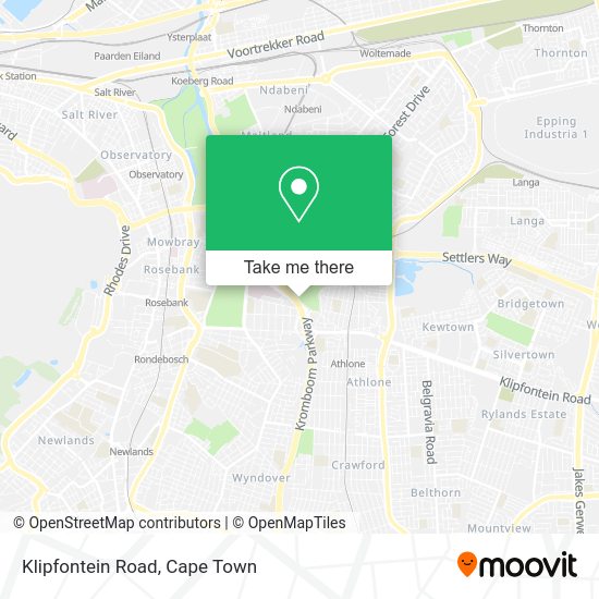 How to get to Klipfontein Road in Wynberg by train or bus?