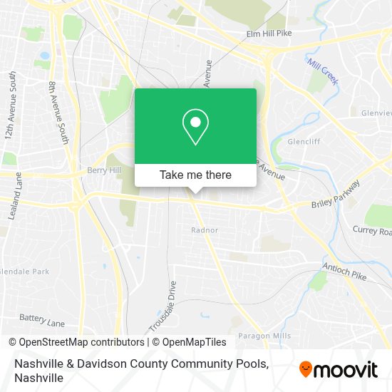 ¿Cómo llegar a Nashville & Davidson County Community Pools en 20591 en