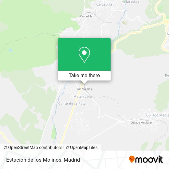 How to get to Estación de los Molinos in Los Molinos by Bus or Train?