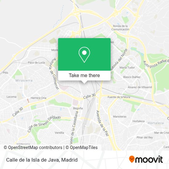 Comment aller à Calle de la Isla de Java à Madrid en Bus, Métro ou