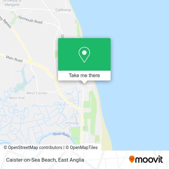 How to get to CaisteronSea Beach in Great Yarmouth by Bus?