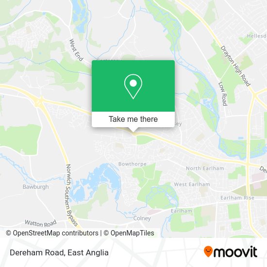 How to get to Dereham Road in Norwich by bus?