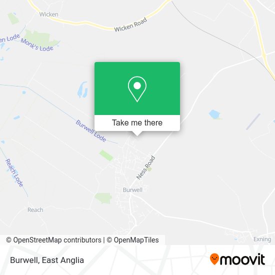 How to get to Burwell in East Cambridgeshire by Bus?