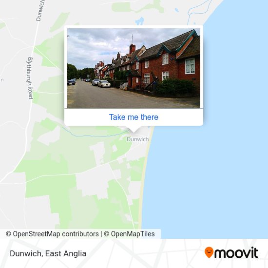How to get to Dunwich in Suffolk Coastal by bus or train?