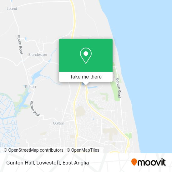 How to get to Gunton Hall, Lowestoft in Waveney by bus or train?