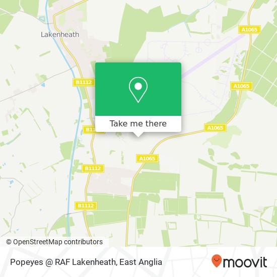 Directions To Nearest Popeyes How to get to Popeyes RAF Lakenheath, null in Forest Heath by Bus or