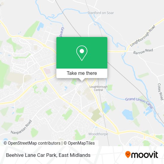 How to get to Beehive Lane Car Park in Charnwood by Bus or Train?
