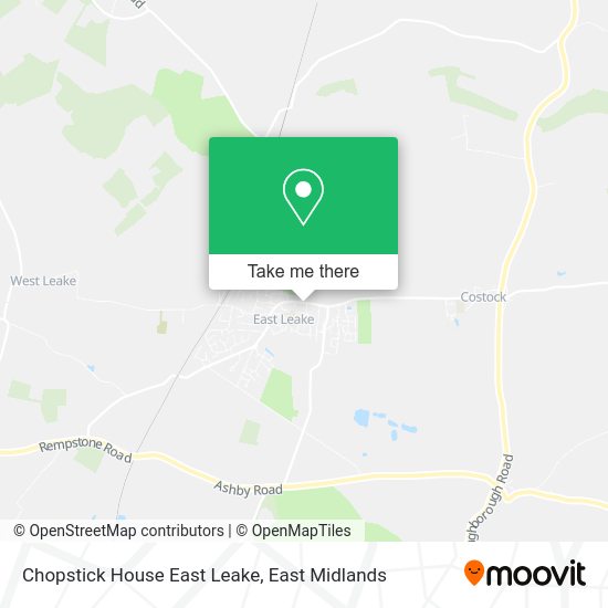 How to get to Chopstick House East Leake in Rushcliffe by bus?