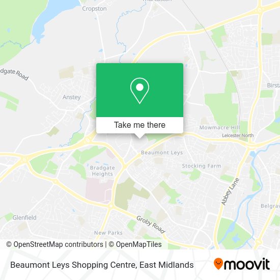 How to get to Beaumont Leys Shopping Centre in Leicester by bus?