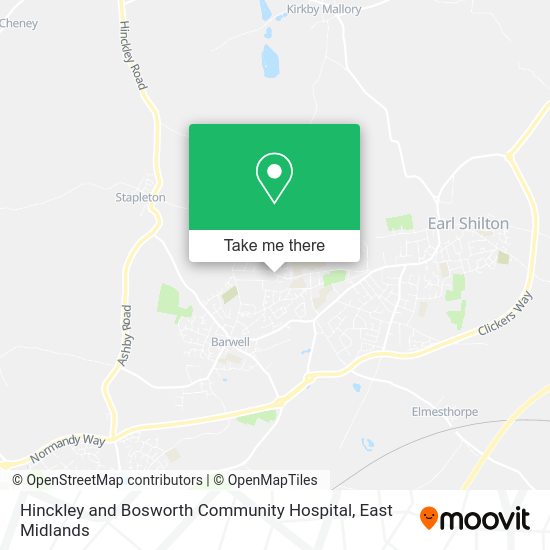 How to get to Hinckley and Bosworth Community Hospital in Hinckley And