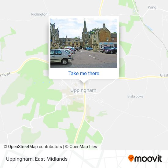How to get to Uppingham in Rutland by bus or train?