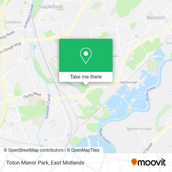 How to get to Toton Manor Park in Broxtowe by bus or light rail?
