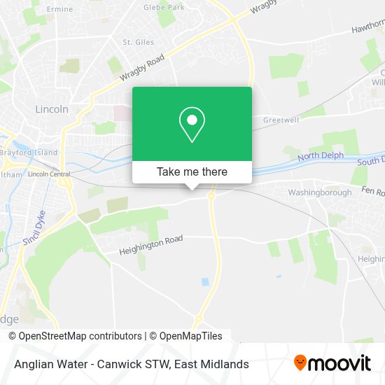 How to get to Anglian Water Canwick STW in Lincoln by bus, train or