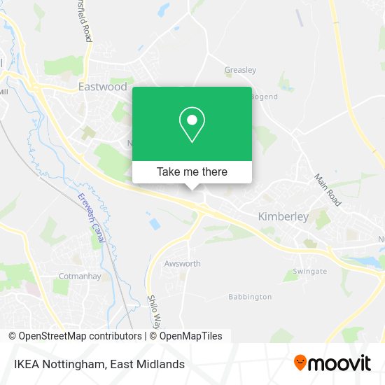 How to get to IKEA Nottingham in Broxtowe by Bus, Train or Light rail