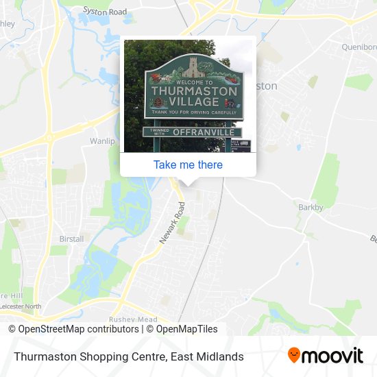 How to get to Thurmaston Shopping Centre in Charnwood by Bus?