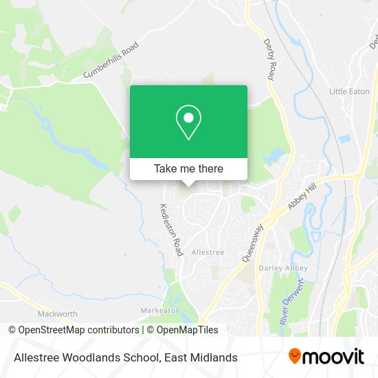How to get to Allestree Woodlands School in Derby by bus?