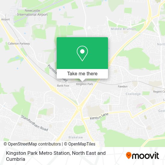 How to get to Kingston Park Metro Station in Newcastle Upon Tyne by bus