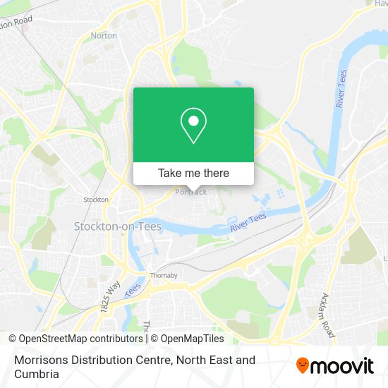 How to get to Morrisons Distribution Centre in StocktonOnTees by bus