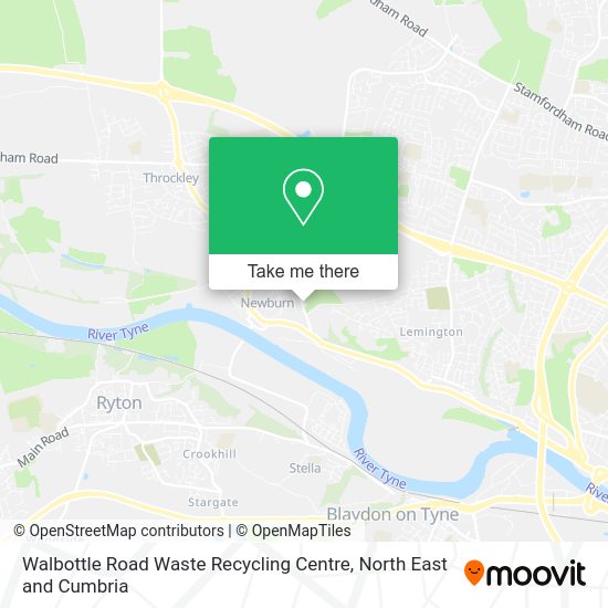 How to get to Walbottle Road Waste Recycling Centre in Newcastle Upon