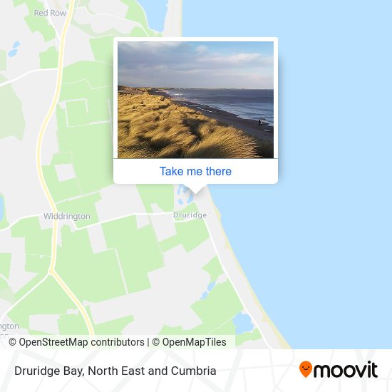 How to get to Druridge Bay in Northumberland by bus?