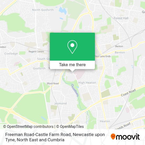 How to get to Freeman RoadCastle Farm Road, Newcastle upon Tyne in