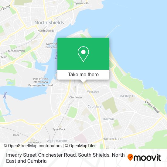 How to get to Imeary StreetChichester Road, South Shields in South Tyneside by bus or underground?