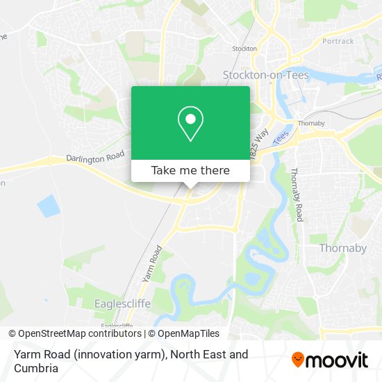 How to get to Yarm Road (innovation yarm) in StocktonOnTees by Bus or