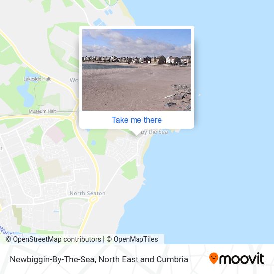 How to get to NewbigginByTheSea in Northumberland by bus?