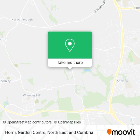 How to get to Horns Garden Centre in County Durham by bus?