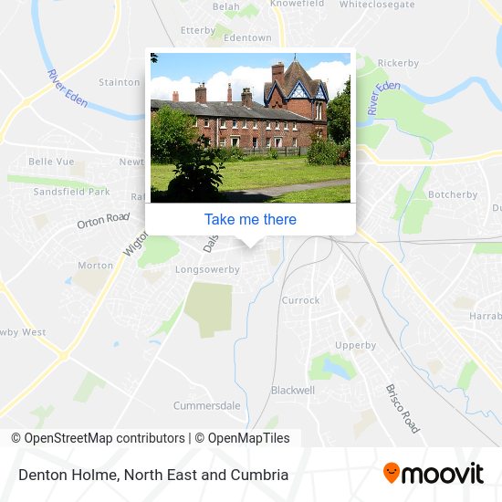 How to get to Denton Holme in Carlisle by bus, train or underground?