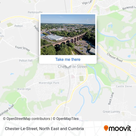 How to get to ChesterLeStreet in County Durham by bus?