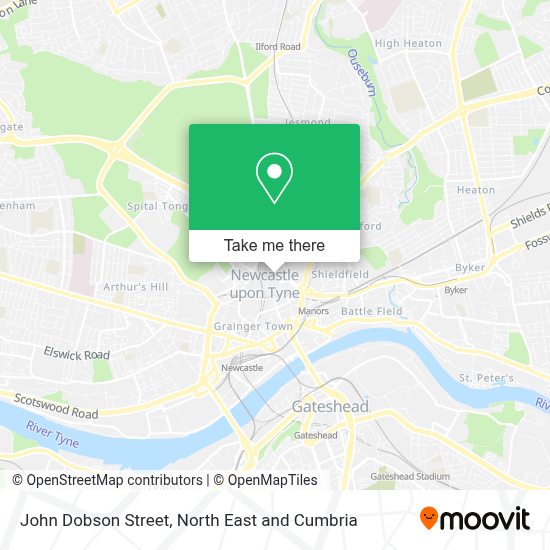 How to get to John Dobson Street in Newcastle Upon Tyne by bus or