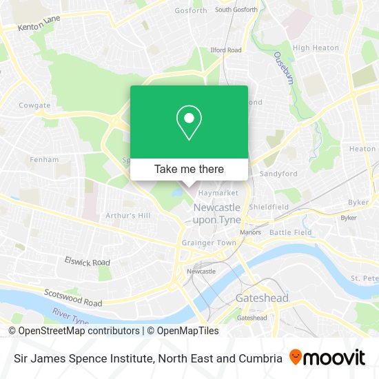 How to get to Sir James Spence Institute in Newcastle Upon Tyne by bus