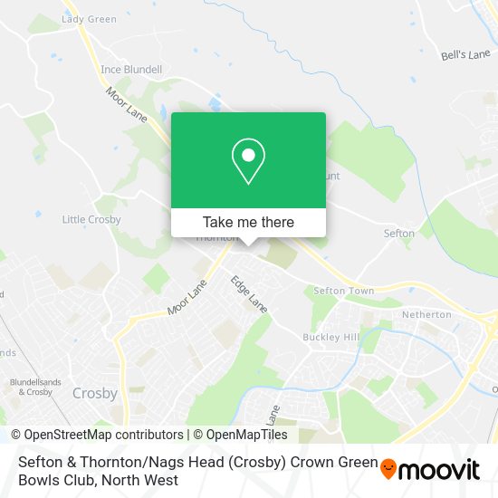 How to get to Sefton & Thornton / Nags Head (Crosby) Crown Green Bowls