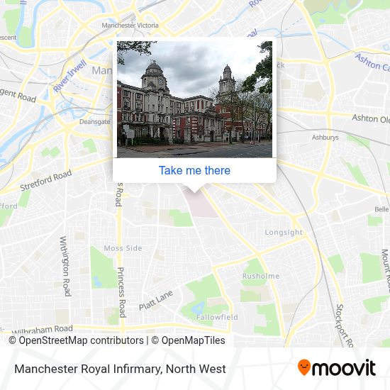 How to get to Manchester Royal Infirmary by bus, train or Light Rail?
