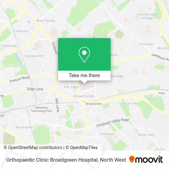 How to get to Orthopaedic Clinic Broadgreen Hospital in Liverpool by Bus or Train Moovit