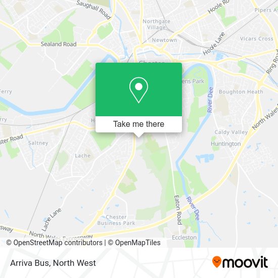 How to get to Arriva Bus in Chester by bus or train?