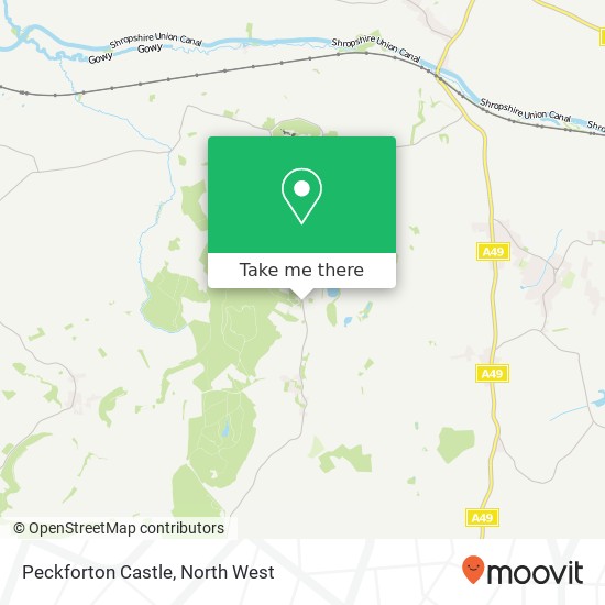 How to get to Peckforton Castle, Stone House Lane Peckforton Tarporley