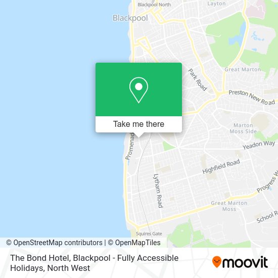 How to get to The Bond Hotel, Blackpool Fully Accessible Holidays by bus, train or light rail?